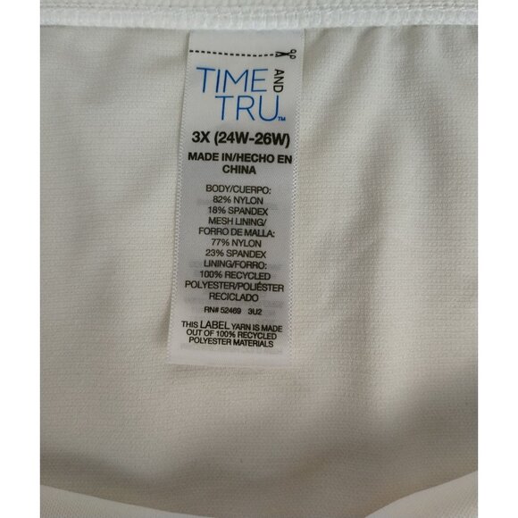 Time and Tru Womens 3X High Waist Vanilla Dream Cream Colored Bikini Bottoms - Picture 5 of 6